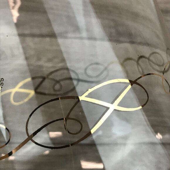 Vintage Pyrex Glass Coffee Carafe with Mid-Century Modern Gold Scroll Pattern - Picture 6 of 10